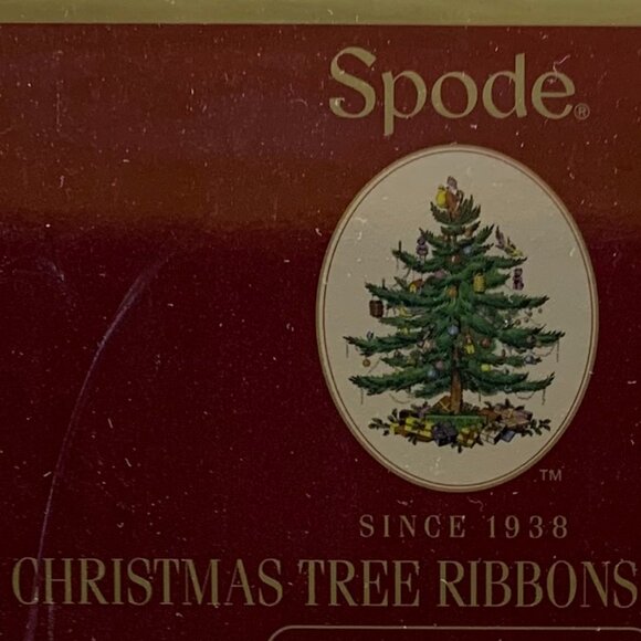 Spode Christmas Tree Ribbons and Bows Tablecloth 60x102 Fabric NWT - Picture 6 of 8